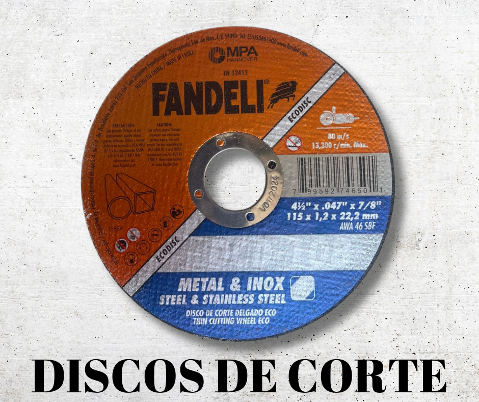 DISCOS DE CORTE FANDELI